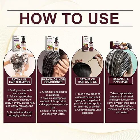 EELHOE - Batana Oil Hair Care Set (Original) - NeoxMart Store