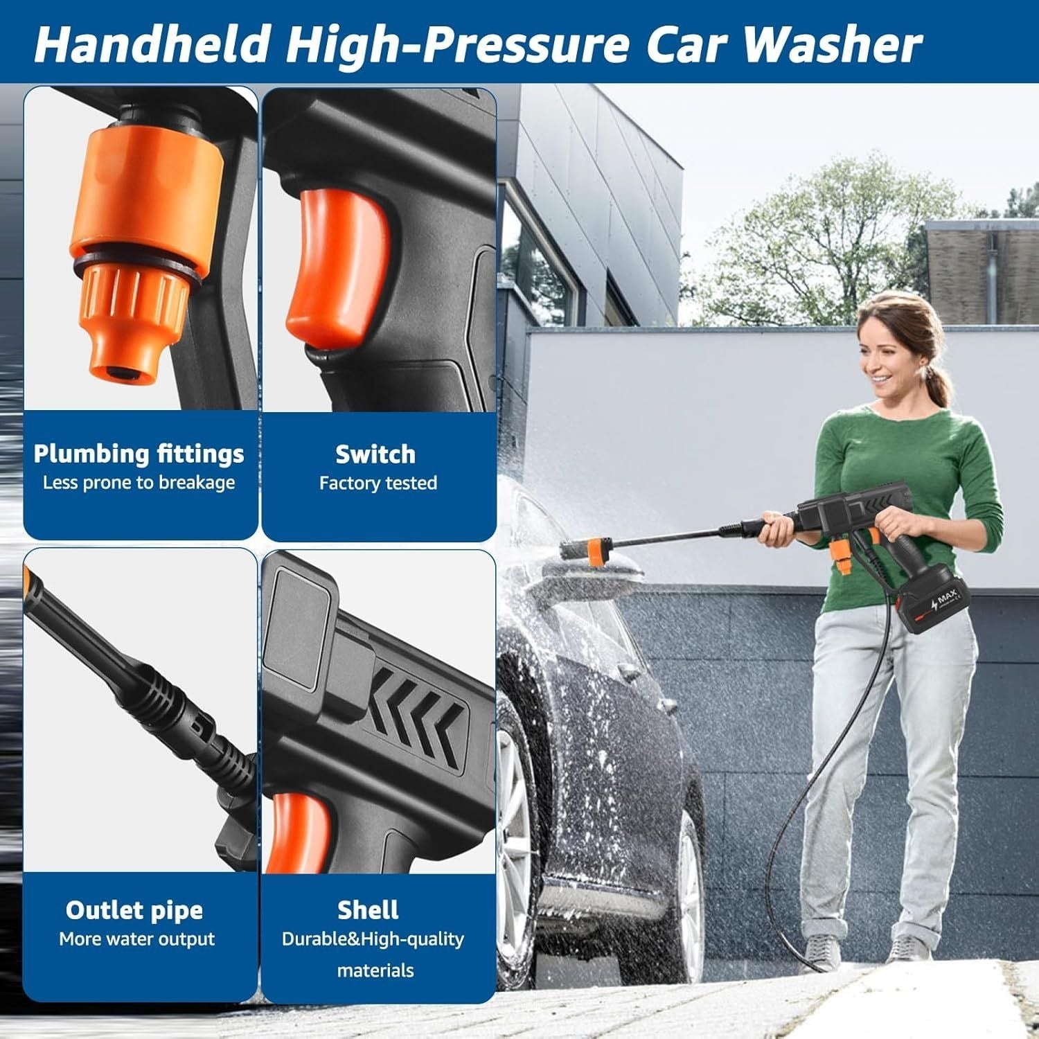 High Pressure Water CLEANING GUN - NeoxMart Store